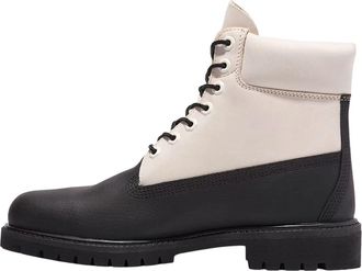 Timberland 6 Inch Ski School Premium Waterproof Boot Black Helcor Leather White TB0A5YQW015