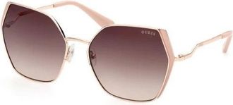 Guess Square Zonnebril - Dames - Zonnebrillen - Geel - 61 MM - Accessoires
