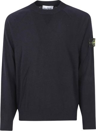 Stone Island Trui met ronde hals - Heren - Ronde hals truien - Blauw - S - Truien & Vesten