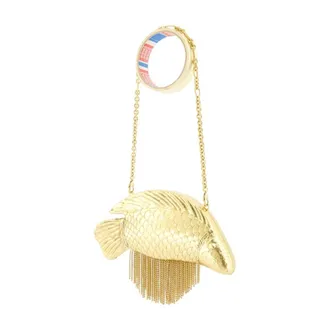 Cult Gaia Neemo Clutch - Gold