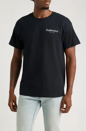 Junk Food Budweiser Bottle Cotton Graphic T-Shirt in Black at Nordstrom, Size Medium