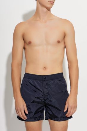Moncler Swim Shorts, Mens, Navy Blue