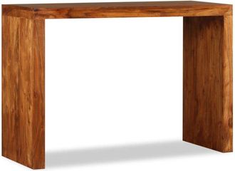vidaXL Mesa Consola Madera S&oacute;lida Con Acabado Miel 110x40x76 Cm Vidaxl