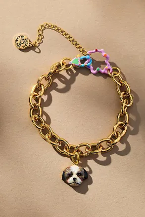 Susan Alexandra Pet Portrait Charm Bracelet