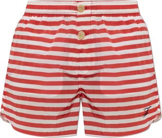 Jacquemus Heren, Korte broeken, Rood, Maat: M Polyamide