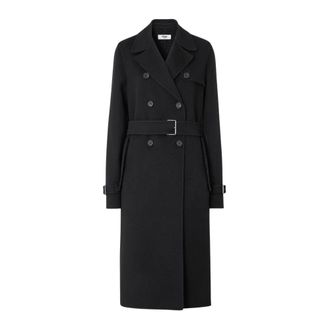 Fendi Trenchcoat - Dames - Mantels - Zwart - Maat: 3XS Zijde