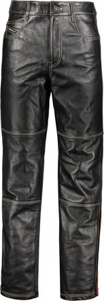 Diesel Casual broek - Heren - Leren Broeken - Zwart - W32 - Katoen - Broeken