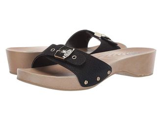 Dr. Scholls Classic Womens Slide Shoes Black Snake Print : 10 M, Synthetic