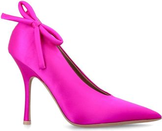 Valentino Garavani Satijnen pumps met strikdetail - Dames - Pumps - Roze - 36 EU - Satijn - Schoenen