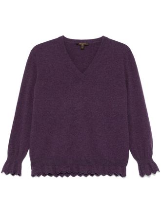 Louis Vuitton 2000s trui met V-hals - Paars
