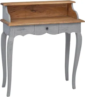 vidaXL Escritorio De Madera Maciza De Caoba 80x40x92 Cm Vidaxl