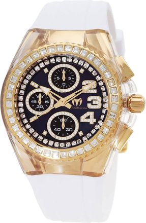 Technomarine Cruise Chronograph Quartz Crystal Black Dial Ladies Watch TM-121059