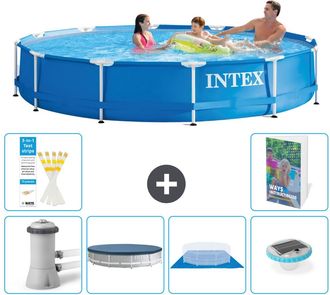 Intex Piscina Con Estructura Redonda - 366x76 Cm - 7-piezas S248