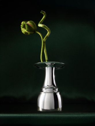 San Lorenzo 1993 Afra and Tobia Scarpa Pure Silver Vase (5.5in/13.5cm)