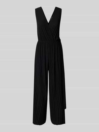 Zabaione Jumpsuit mit Raffungen in Black, Gr&ouml;&szlig;e L