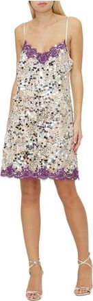Ermanno Scervino Korte Jurk - Dames - Korte kleedjes - Geel - XS - Polyester - Kleedjes