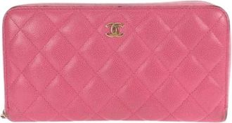 Chanel Pre-owned Long Wallet (bi-fold) - Dames - Vintage Accessoires - Roze - ONE Size - Vintage