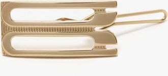 Victoria Beckham Dorian Hair Clip In Light Gold