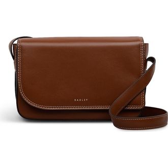 Radley London Pocket Street Small Flapover Crossbody Bag in Cognac at Nordstrom