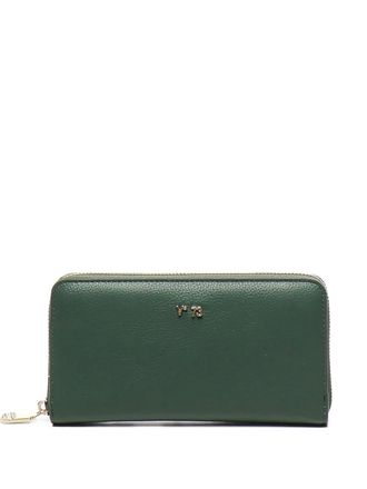 V&deg; 73 zip-around leather wallet - women - Polyurethane - One Size - Green