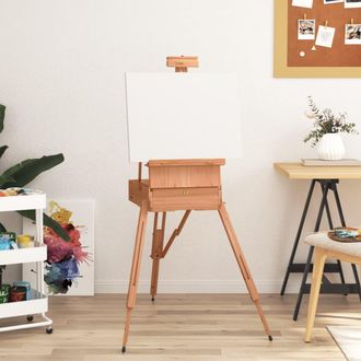 vidaXL Vidaxl - Caballete De Pintura Madera Maciza De Haya 81x121x173 Cm