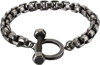 Jean Claude Stainless Steel Toggle Bracelet