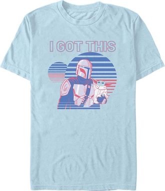 Star Wars Mens Star Wars The Mandalorian I Got This Duo T Shirt in Light Blue at Nordstrom, Size Xxx-Large