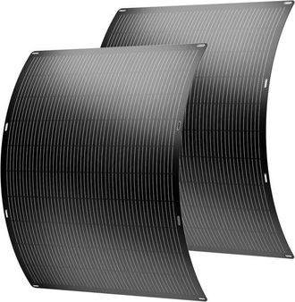 Habitat et Jardin Habitat Et Jardin - Juego De 2 Paneles Solares Flexibles Plug And Play - 400w centro Urbano - Negro