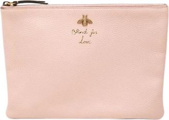 Gucci Pre-owned Clutch Bag - Dames - Vintage Clutch - Roze - ONE Size - Leer - Vintage