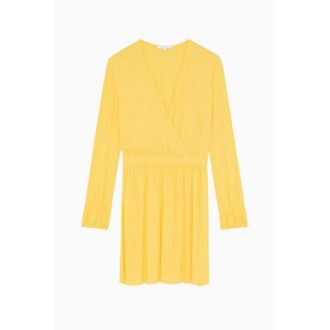 Patrizia Pepe Yellow Viscose Casual Womens Dress