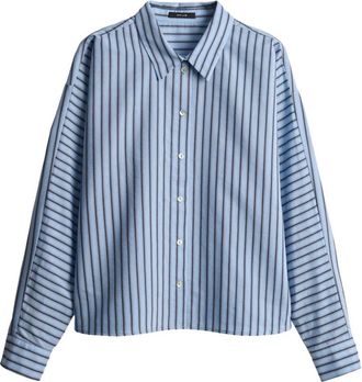 OPUS Dames, Blouses & Shirts, Blauw, Maat: M