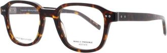 Tommy Hilfiger Mens Tortoise Rectangular Eyeglass Frames Th 1983