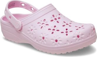 Crocs Classic Floral Cut Out Clog Sandalen - Unisex | lila/rosa