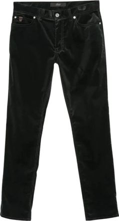 Brioni Rechte Five-Pocket-Broek - Heren - Straight fit broeken - Zwart - W36 - Katoen - Broeken