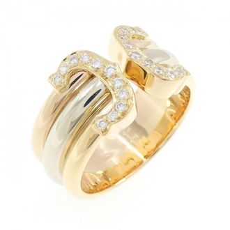 Cartier Pink Gold White Gold Yellow Gold Yellow Gold (18K) Pink Gold (18K) White Gold (18K) Band Ring (Pre-Owned)