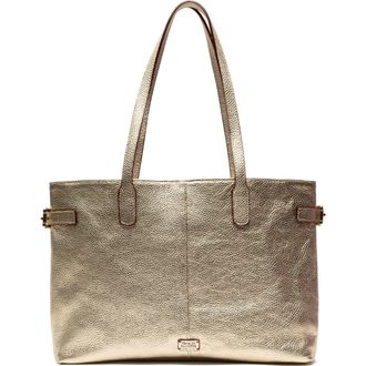 Frances Valentine Large Amalie Leather Tote in Platino at Nordstrom