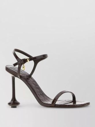 Loewe leather toy sandals open toe ankle strap