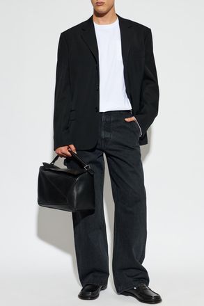 Loewe Wide-leg Jeans, Mens, Black