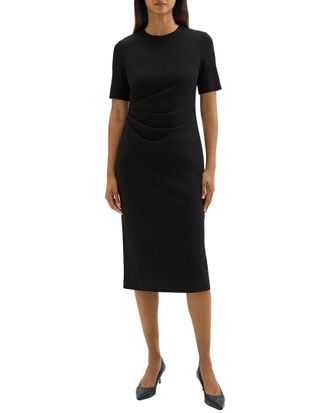 Theory Pleated Dress Light Weight Poplin