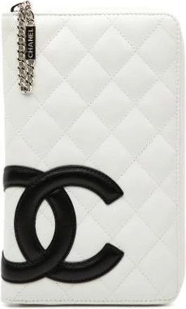 Chanel Pre-owned Wallets, female, White, Size: ONE SIZE Pre-owned Leather Wallet