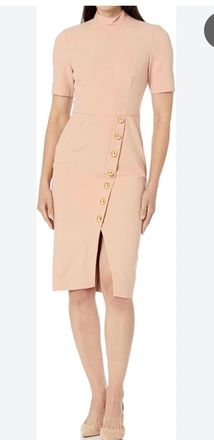 Black Halo Womens Midi Dress In Desert Sand