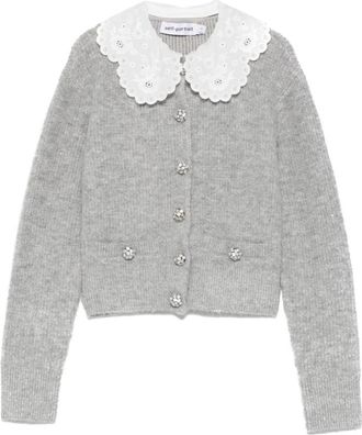Self Portrait Cardigan - Dames - Vesten - Grijs - M - Truien & Vesten