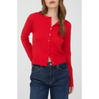 Blu Pepper Button Down Cardigan in Bright Red at Nordstrom Rack, Size Large