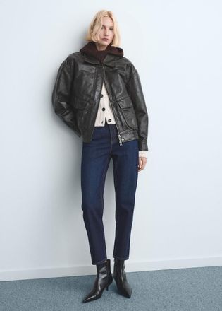 Mango Jeans Mom2000 vita alta blu scuro - Donna - 36 - MANGO