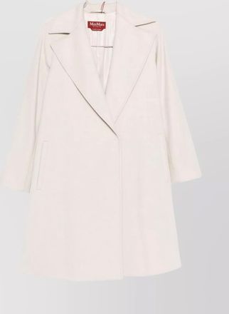 Max Mara dravenna wool wrap coat with flared kimono sleeves