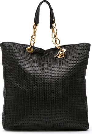 Dior Pre-owned Dior Large Woven Lambskin Lady Dior Soft Shopping Tote 225-BM-0068