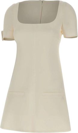 Courr&egrave;ges Dames, Jurken, Wit, Maat: XS Poliester