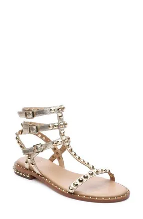 サンダル・ミュール ASH Women Sandals URUS 01 Black Urus Studded Footbed Sandal