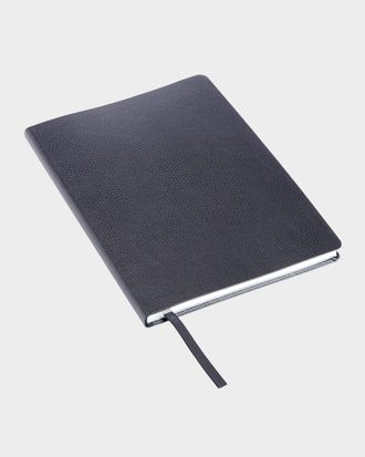 Royce Leather Monogrammed Leather Bound Executive Notebook, Personalized