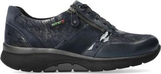 Mephisto Elegante en Comfortabele Dames Sneaker - Dames - Sneakers - Blauw - 38 1/2 EU - Leer - Schoenen